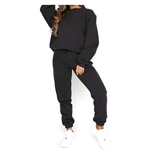 Ensemble de maison 2 pièces pour femme avec pantalon de jogging long chaud et confortable