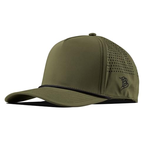 Image of Branded Bills Bare Curved 5 Panel Rope Hat for Men, Adjustable Snapback Golf Baseball Cap No Patch