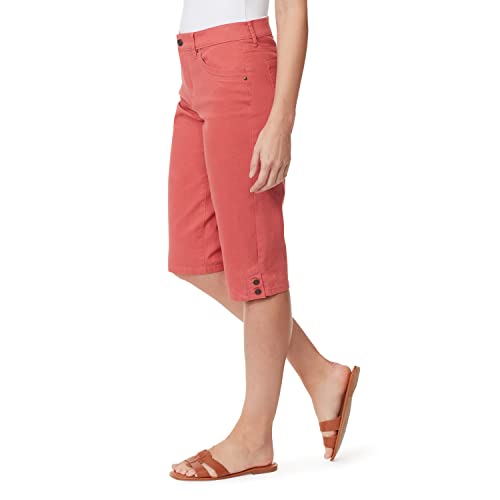 Short Kala Gloria Vanderbilt persimmon ourlet boutonné - 2