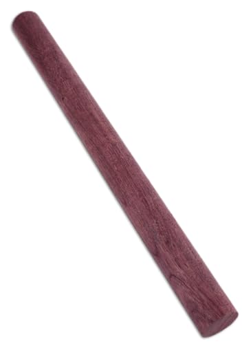 Wooden Dowel Rods - Hard Maple and Purpleheart in Each Pack - 1 x 12 Inch (Pack of 2) - Kiln-Dried Unfinished Natural Hardwood Dowels for Crafts and Woodworking