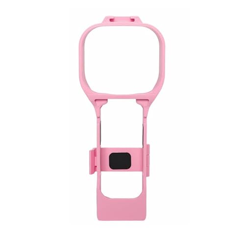 LUNBER-ARMOR�EFor osmo pocket4�p�ی�P�[�X pocket3�p�J�o�[ �n�[�h�P�[�X �㕔�z�b�g�V���[�t�� LED���C�g��}�C�N�����\ For �I�X�� �|�P�b�g4�p/3�p�X�i�b�v�I���ی�P�[�X(�s���N)