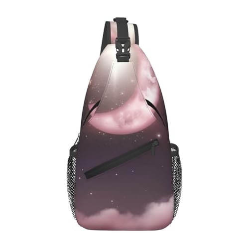 Bolso cruzado estilo Moon Stars para hombre y mujer miniatura 1