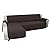Easy-Going Sofa Slipcover L Shape Sofa Cover Sectional Couch Cover Chaise Lounge Slip Cover Reversible Sofa Cover Furniture Protector Cover for Pets Kids Children Dog Cat (Large,Chocolate/Chocolate)