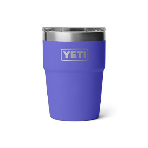 Image of YETI Rambler 16 oz Stackable Tumbler, Vacuum Insulated, Stainless Steel with MagSlider Lid, Ultramarine Violet