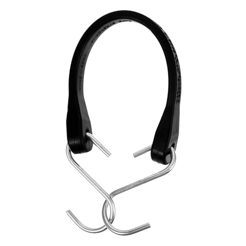 HONMEET Correa Elástica para Lona con Doble Gancho Cuerda de Fijación de 9 Pulgadas Cuerda de Goma para Carga y Equipaje Sujeción Rápida para Camiones Autocaravanas y Uso Exterior