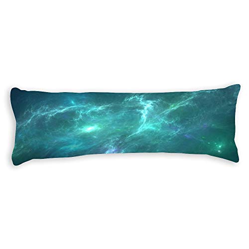 AILOVYO - Federa per cuscino decorativo in poliestere, motivo nebulosa Galaxy lungo abbraccio, per letto da 50,8 x 152,4 cm