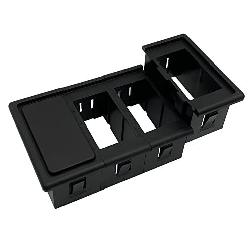 Image of 4 Way Car Boat Marine Black Plastic Housing Holder Assembly for ARB Carling Contura Rocker Switch Installation on Dash Board