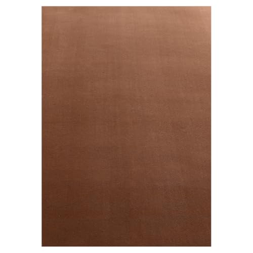 HomebyHome Waschbarer Kurzflor Teppich Läufer 80 x 150 cm Braun modern einfarbig und weich maschinenwaschbar pflegeleicht für Flur Eingang… – Ansicht 6
