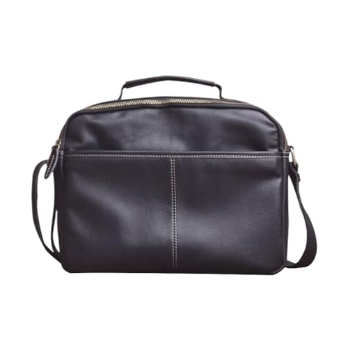 Briefcases Mens Messenger Shoulder Bags Genuine Leather Casual Daypacks Travel Bags Waist Packs