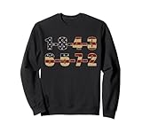 USA Flag 18436572 Firing Order Small Block Engine V8 Block Sweatshirt