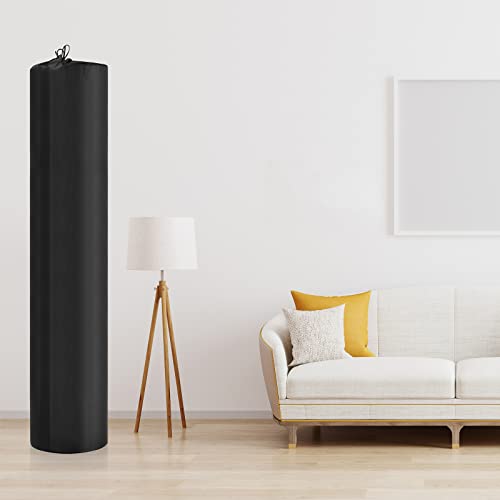 Chengu Jumbo Black Rug Bag for Storage Drawstring up to 6 x 9 ft Nylon Carpet Bag 20 x 92 Inch Rug Cover Moving Protection(1 Roll)