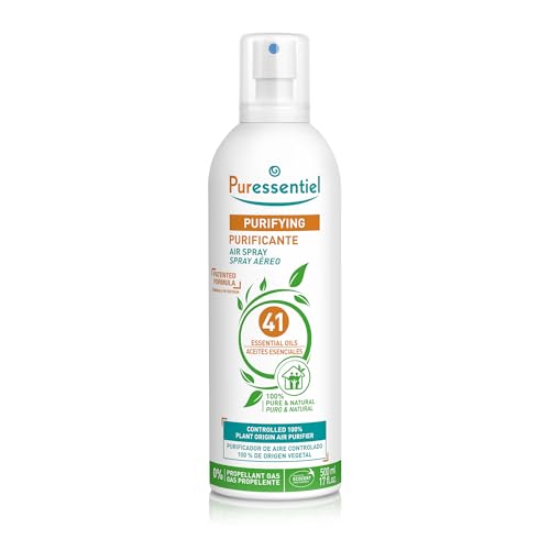 Puressentiel - Purificante - Spray Aereo Purificante con 41 Aceites Esenciales - 100% puros y naturales - Respire un aire purificado - Elimina contaminantes y los malos olores - 500 ml