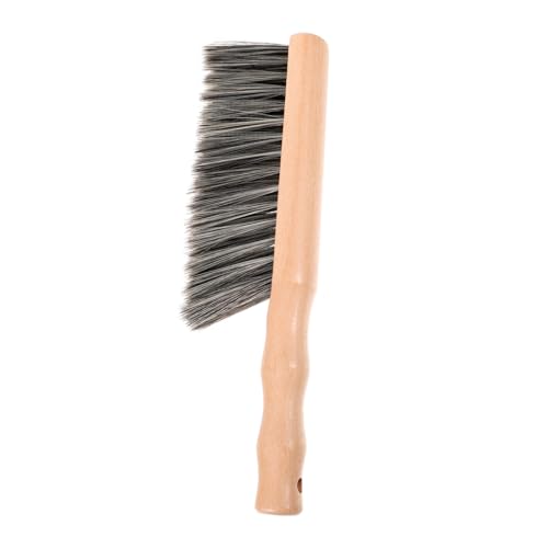 Cabilock Brosse de Nettoyage pour Cheminée avec Manche Bois Brosse à Main Multifonction pour Poêles et de Cuisine Accessoire pour Éliminer la Suie Graisse