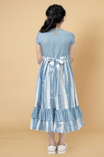 Fashion Dream Girl's Cotton Blend Printed Dress|Frock for Girls|Dress for Kids