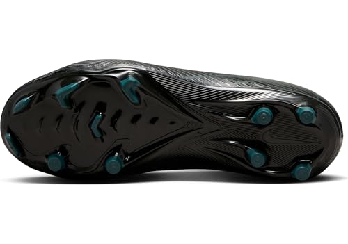 Nike Jr. Mercurial Superfly 10 Academy Little/Big Kids' MG High-Top Soccer Cleats (FQ8304-002, Black/Deep Jungle/Black) Size 2.54