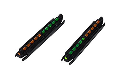 HIVIZ Model 300 Two-In-One Magnetic Base Rib Shotgun Sight Green & Orange, One Size