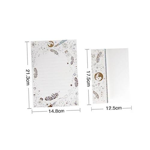 NUOBESTY 32pcs Letter Papers 4pcs Envelopes Envelopes Stationery Set for Writing Poems Business Invitations Festive Occasions - Image 3