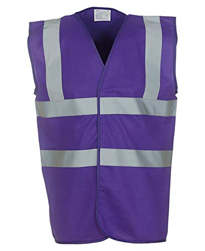 Expert Workwear Hi Vis Multi-Colour Safety Vest High Visibility Reflective Viz Waistcoats 2 Band & Brace - 24 Colours | Small to 5XL