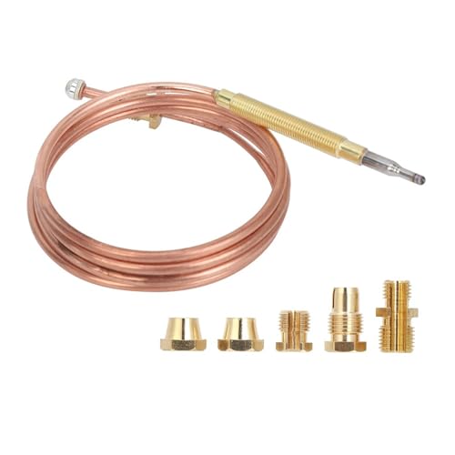 Termopar de gas universal con control de temperatura preciso y 5 tuercas de adaptación