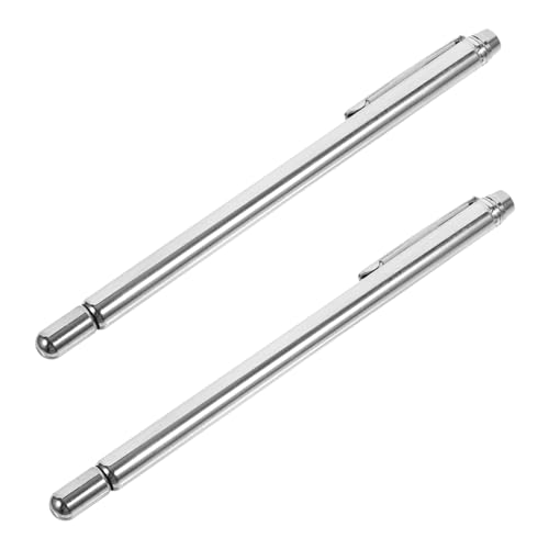 NAMOARLY 2pcs Probe Stick Tool Water Detection Divining Rod Portable Dowsing Rods Dowsing Rods for Compass Detection Rod Dowsing Rod Metal Divination Sticks Kit Silver Stainless Steel