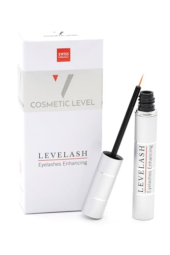 COSMETIC LEVELASH Potenciador de Pestañas | Serum para pestañas largas y voluminosas en 2-4 semanas | Serum potenciador de pestañas | Alargamiento de pestañas | Certificado dermatológico-oftalmológico