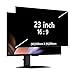RanBluu 23 Zoll 16:9 Monitor Blickschutzfilter, Anti Blaulicht Blendschutz Displayschutz für Computer, lickschutzfolie Sichtschutzfilter für 23" 16:9 Blickschutzfolie
