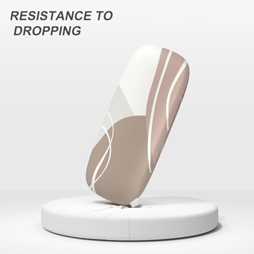 Image of Eyeglasses Case, Portable Hard Shell Protective Case for Glasses, Eyeglass Holder Box for Women with Cleaning Cloth