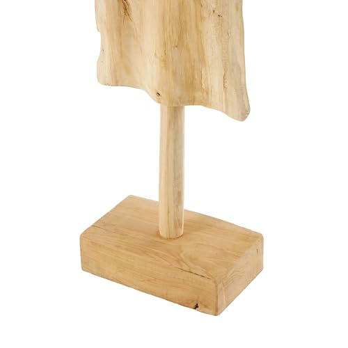 Escultura Decorativa de Madera Teca Abstracta 12x14x60 pulgadas miniatura 4