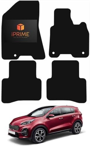 Tailored Car Floor Mats for Kia Sportage 2018-2021 Hook Fixing Sy...