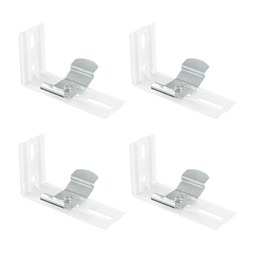 Sarini Lot de 4 Supports de Fixation pour Stores verticaux à Angle Droit Accessoires pour Stores vénitiens en Forme de L pour Une Installation Facile et Un Support...