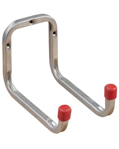 Gedotec Wandhalterung - Wandhaken zum Schrauben Stahl verzinkt | DUO | 1 Stück Gerätehaken Länge: 173 mm inkl. Befestigungsmaterial | Allzweckhaken aus Metall | Wandhalterung Garage | Wand-Montage