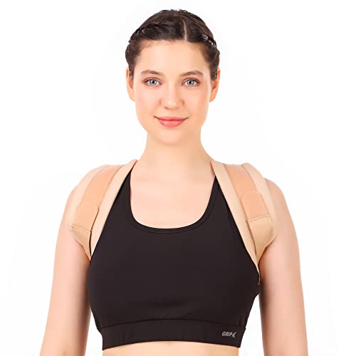 Image of Clavicle Support Fully Adjustable Upper Back Support Durable Posture Brace for Shoulder (S)