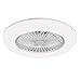 WWBMZ Ceiling Fan with Lights Modern,Remote Control Enclosed Low Profile Ceiling Fan 3 Gear Speeds LED Dimming 3 Colors Flush Mount Fan Light Bedroom,Office