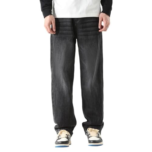 Jeans Pants Trouser Denim Spring and Autumn Vintage Men's Wide Leg Classic Loose High Street