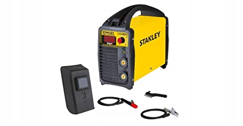  Stanley Saldatrice portatile con valigetta e casco per saldatura, elettrodo Ø1,6-3,2 mm, 10-130A, 90V
