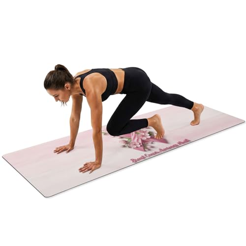 Yoga Mat Non Slip, Pink String Fitness Yoga Mats with