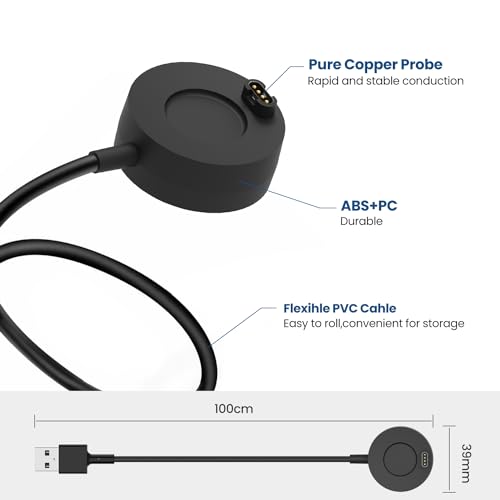 2-Pack Charger Compatible with Garmin Approach S62 Charger Cradle Dock Replacement Portable Charging Docking Station + USB Cable Cord