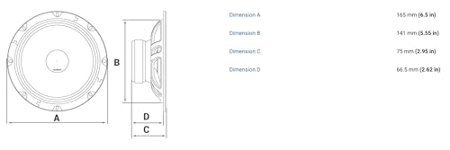 Audison AP 6.5 – 165-mm Tieftöner-Paar, 210W Peak, stark dämpfende Presspapiermembran, OEM-kompatibles Design für Car-HiFi-Systeme