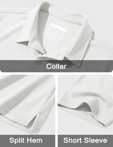Camisetas polo para hombre MAGCOMSEN, manga corta, protección solar UPF 80+, tejido transpirable y absorbente de humedad, para uso casual y laboral miniatura 5