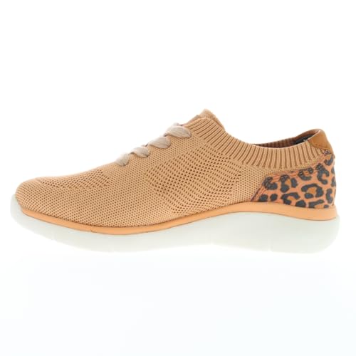 Image of Propet Womens Sachi Leopard Print Lace Up Sneakers Shoes Casual - Blue