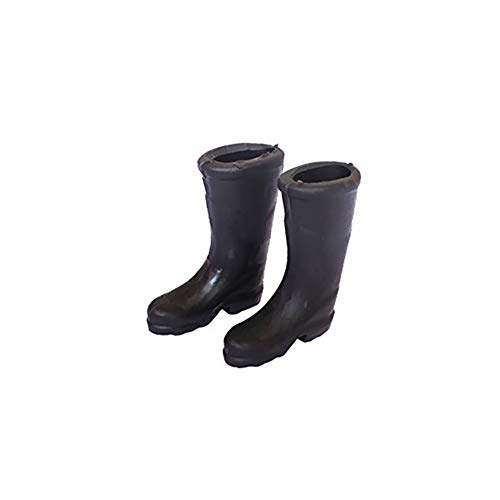 1/12 Scale Miniature Black Rain Boots Shoes Dollhouse Fairy Garden Accessories Dollhouse Miniature Scene Model
