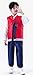 Boys Traditional Korean Dolbok Shirt Top Vest Costume Asian Pants Suit Set Outfit (Red, 7-8 Years)