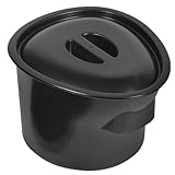 POPETPOP Nachttopf mit Deckel 5 Liter Kunststoff Urintopf Bettpfanne für Ältere Menschen...