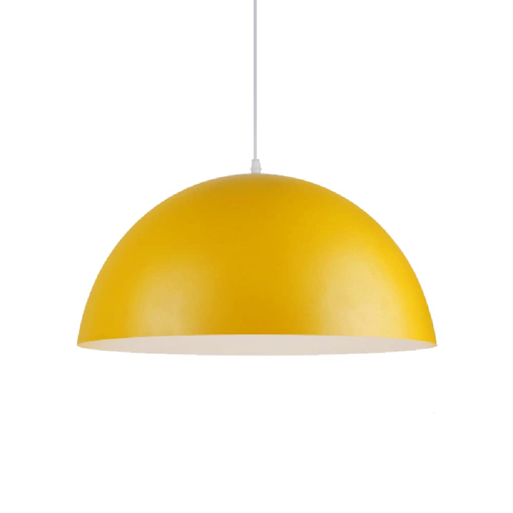 RCIDOS Accesorio Iluminación Techo Creativo Semicircular Simplicidad Lámpara Suspensión Tradicional Lámpara Colgante Metal Europea Accesorio Iluminación Macarrón Estilo Chino para Cocina, Casa T