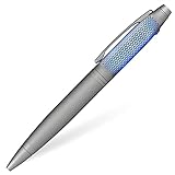 Cross Lumina Titanium Grey Ballpoint Pen with Red, Blue, Purple LED