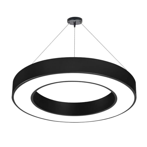 Lampe suspendue LED 48W ronde avec diffuseur acrylique anti-éblouissement