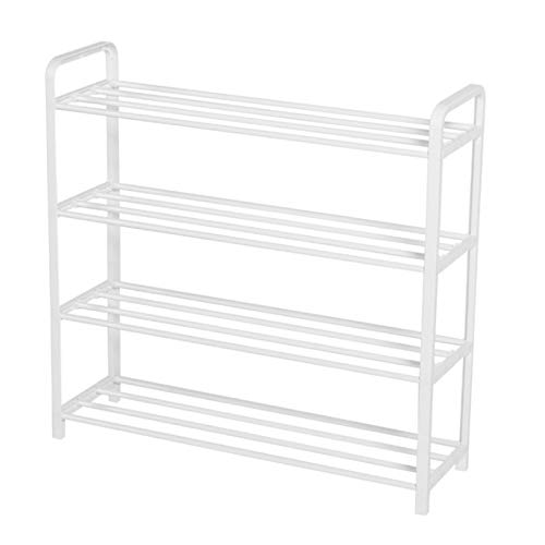 Etagere Chaussure, Armoire à Chaussures Multifonctionnelle Peu Encombrante Pour Le Ménage, Rangement à 5 Couches, Assemblage Rapide Sans Outils, Peut Contenir 20 Paires De Chaussures,Blanc,Four floors