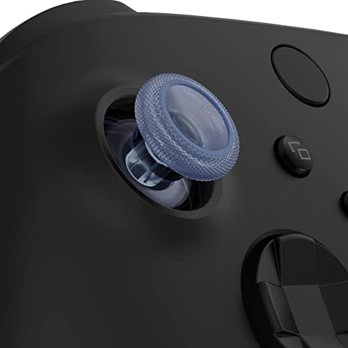 Image of eXtremeRate Thumbsticks for Xbox Series X|S, 4PCS Replacement Joysticks Repair Kit for Xbox Wireless Controller, Custom Accessories Analog Stick for Xbox One S /X /Elite Controller - Clear Glacier Blue