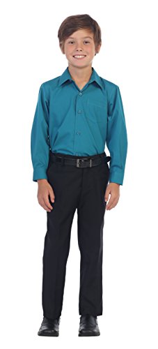 Image of Gioberti Boys Long Sleeve Solid Dress Shirt