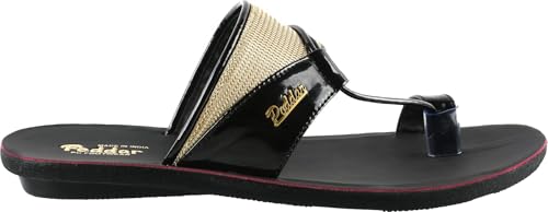 Image of Poddar Men's Flat Sandals - Stylish Toe Ring Slip-On Chappal for Casual, Party & Ethnic Wear